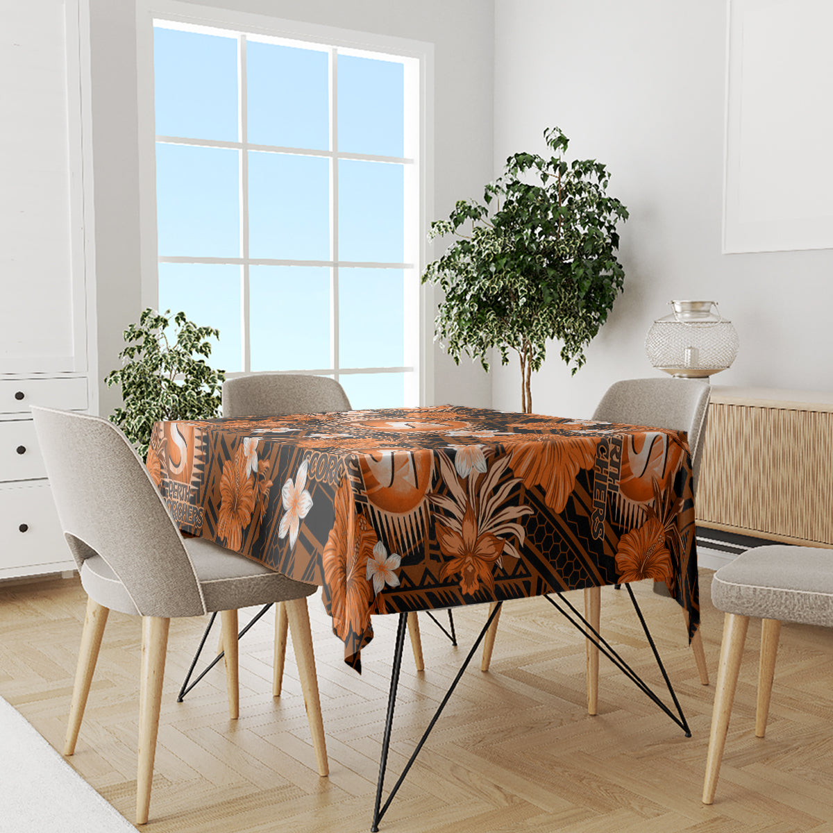 australian-scorchers-cricket-tablecloth-baeuty-pacific-hibiscus-and-polynesian-pattern