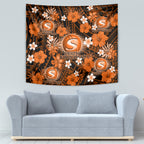 australian-scorchers-cricket-tapestry-baeuty-pacific-hibiscus-and-polynesian-pattern