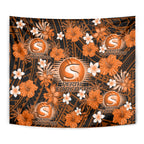 australian-scorchers-cricket-tapestry-baeuty-pacific-hibiscus-and-polynesian-pattern