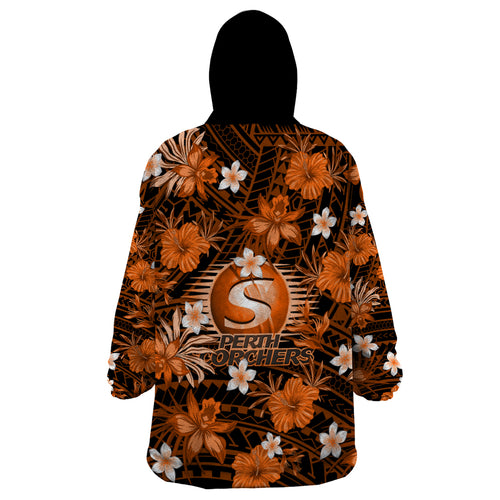 australian-scorchers-cricket-wearable-blanket-hoodie-baeuty-pacific-hibiscus-and-polynesian-pattern