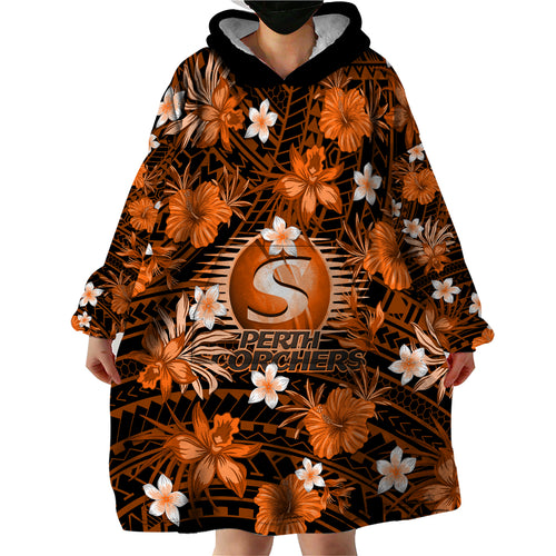australian-scorchers-cricket-wearable-blanket-hoodie-baeuty-pacific-hibiscus-and-polynesian-pattern