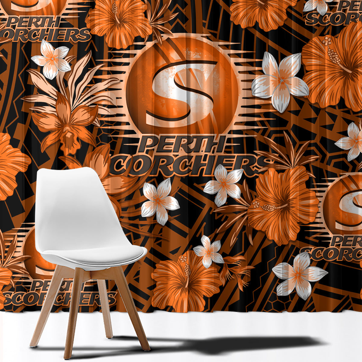 australian-scorchers-cricket-window-curtain-baeuty-pacific-hibiscus-and-polynesian-pattern