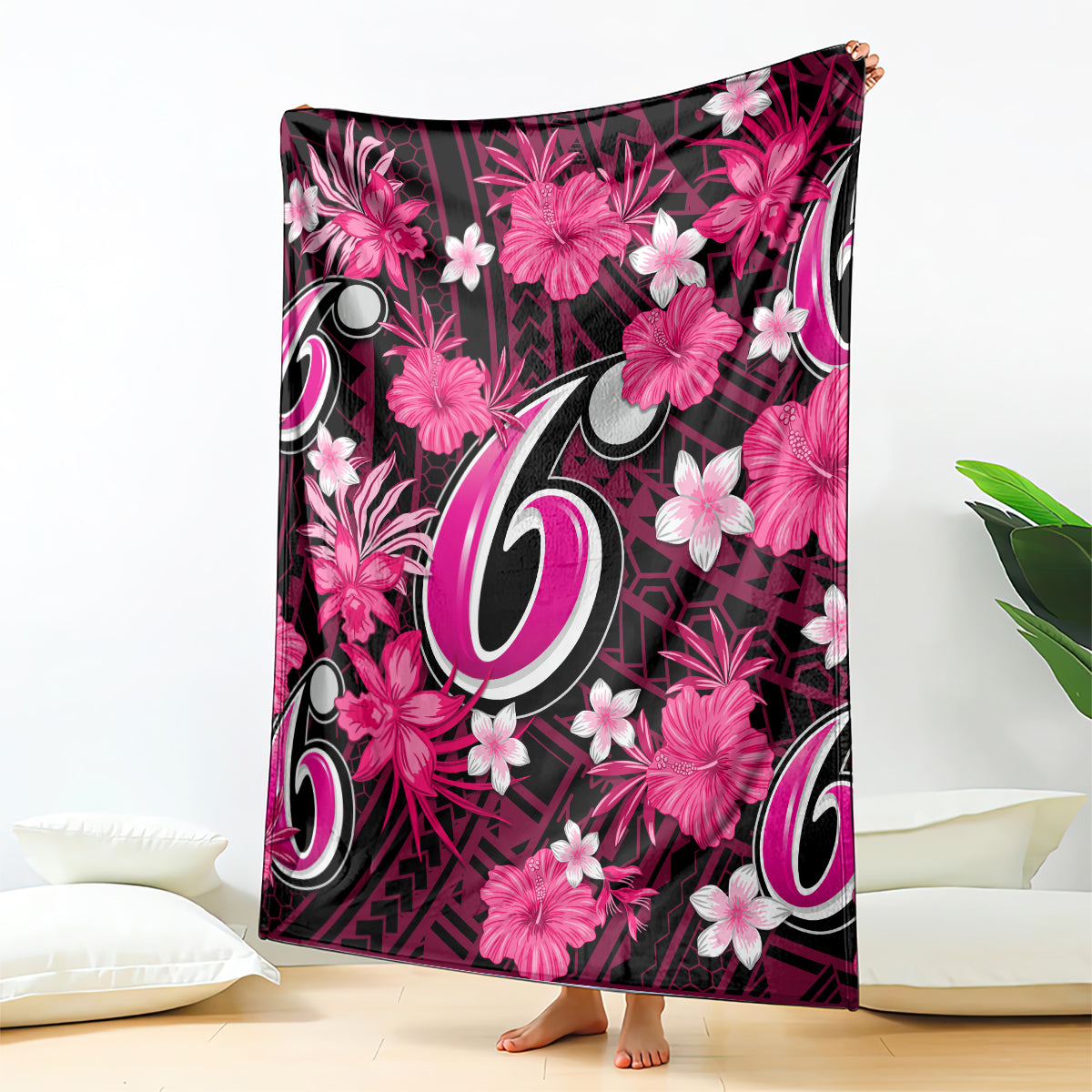 australian-sixers-cricket-blanket-baeuty-pacific-hibiscus-and-polynesian-pattern