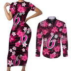 australian-sixers-cricket-couples-matching-short-sleeve-bodycon-dress-and-long-sleeve-button-shirts-baeuty-pacific-hibiscus-and-polynesian-pattern