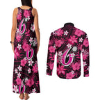 australian-sixers-cricket-couples-matching-tank-maxi-dress-and-long-sleeve-button-shirts-baeuty-pacific-hibiscus-and-polynesian-pattern