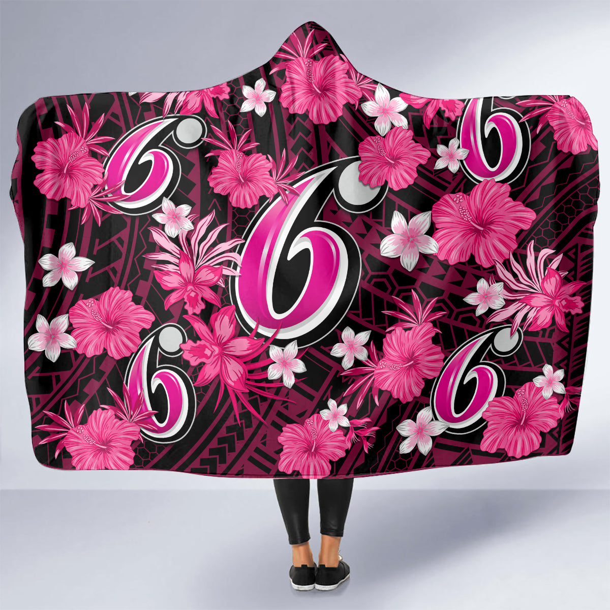 australian-sixers-cricket-hooded-blanket-baeuty-pacific-hibiscus-and-polynesian-pattern