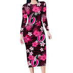 australian-sixers-cricket-long-sleeve-bodycon-dress-baeuty-pacific-hibiscus-and-polynesian-pattern