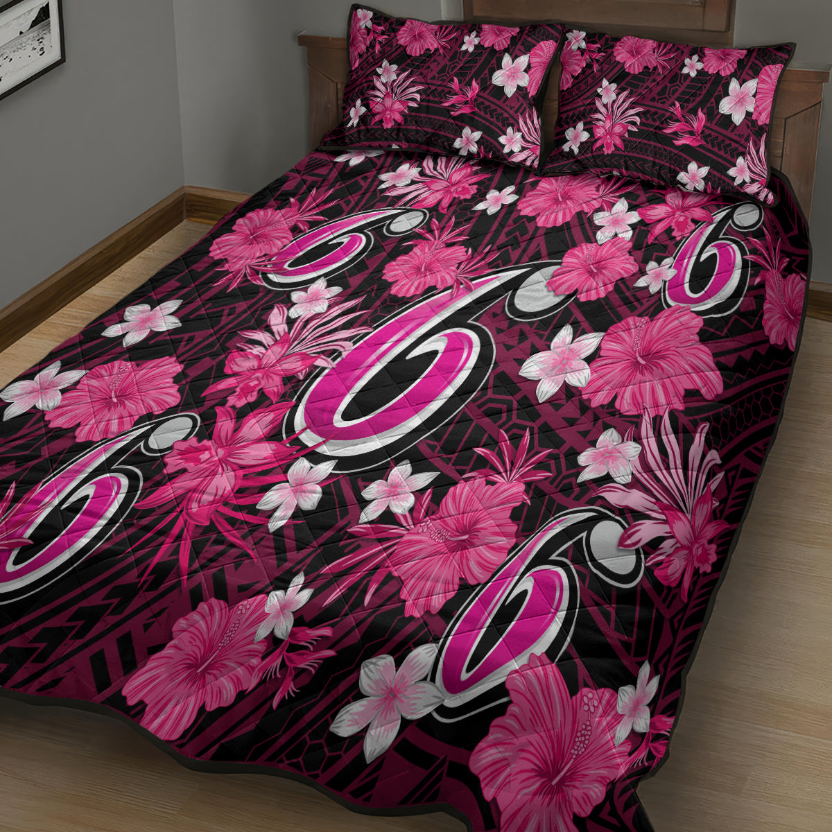 australian-sixers-cricket-quilt-bed-set-baeuty-pacific-hibiscus-and-polynesian-pattern