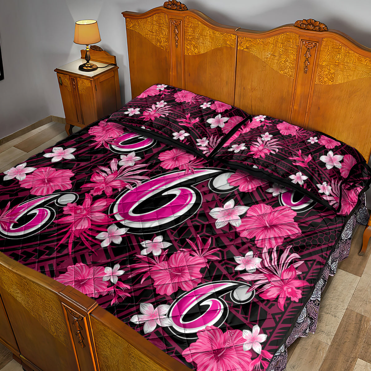 australian-sixers-cricket-quilt-bed-set-baeuty-pacific-hibiscus-and-polynesian-pattern