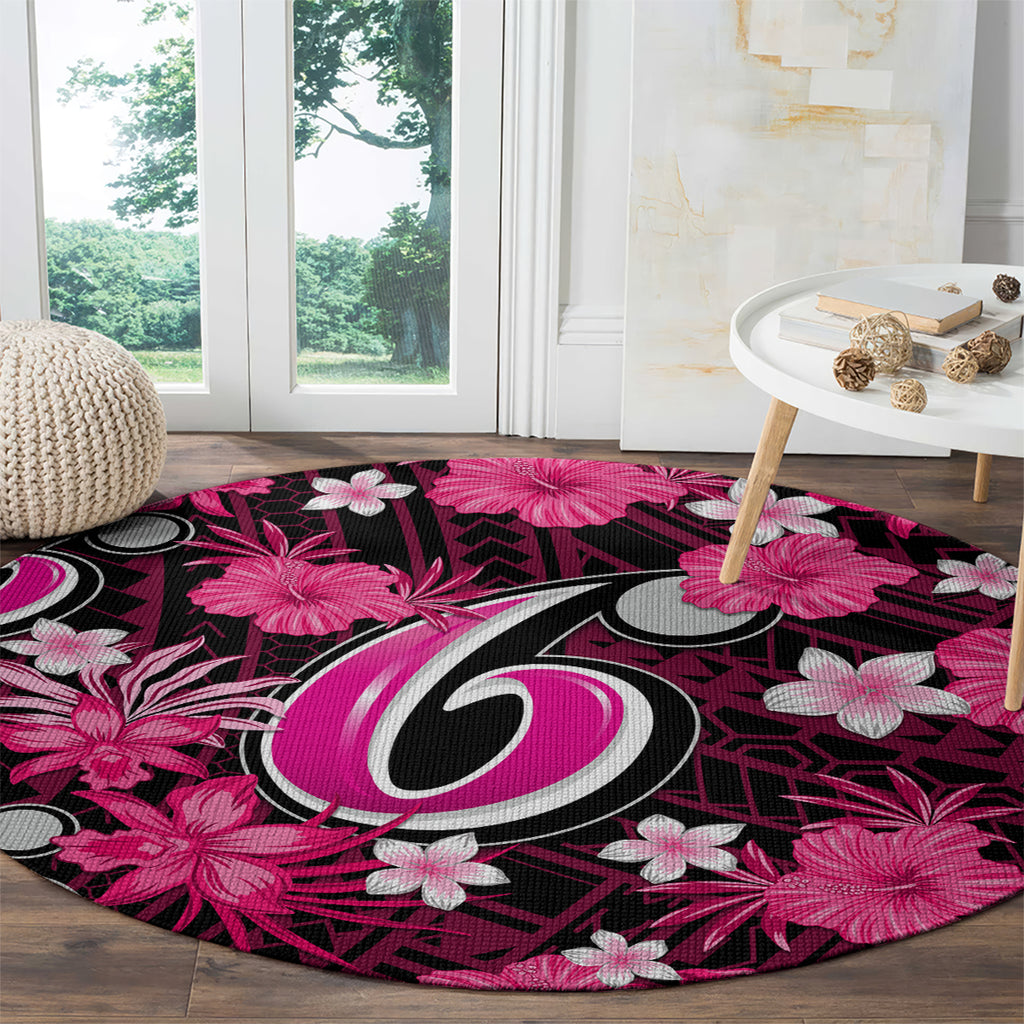 australian-sixers-cricket-round-carpet-baeuty-pacific-hibiscus-and-polynesian-pattern