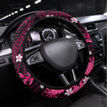 Australian Sixers Cricket Steering Wheel Cover Baeuty Pacific Hibiscus and Polynesian Pattern
