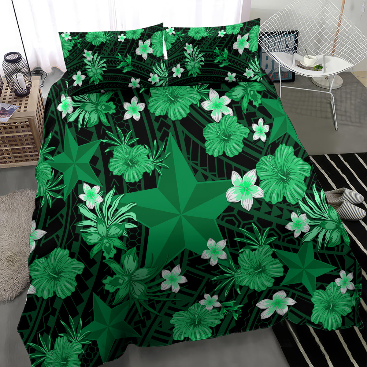australian-stars-cricket-bedding-set-baeuty-pacific-hibiscus-and-polynesian-pattern