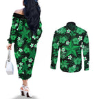 australian-stars-cricket-couples-matching-off-the-shoulder-long-sleeve-dress-and-long-sleeve-button-shirts-baeuty-pacific-hibiscus-and-polynesian-pattern