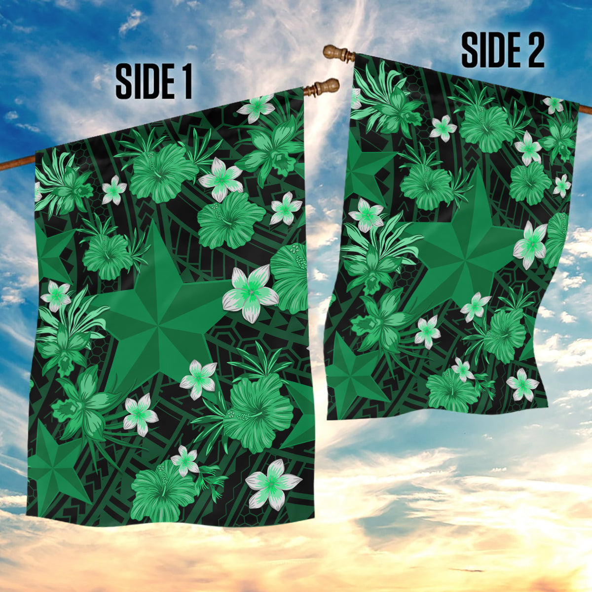 australian-stars-cricket-garden-flag-baeuty-pacific-hibiscus-and-polynesian-pattern