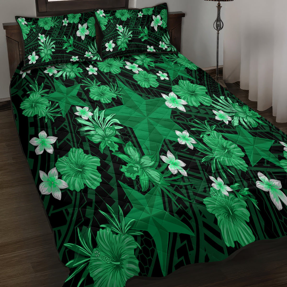 australian-stars-cricket-quilt-bed-set-baeuty-pacific-hibiscus-and-polynesian-pattern