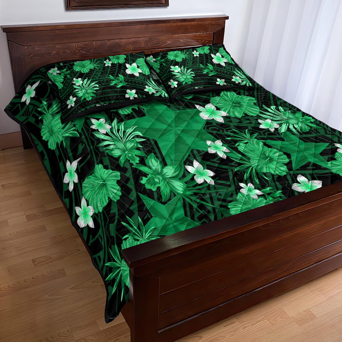 australian-stars-cricket-quilt-bed-set-baeuty-pacific-hibiscus-and-polynesian-pattern