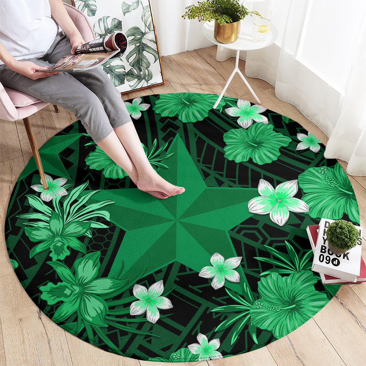 australian-stars-cricket-round-carpet-baeuty-pacific-hibiscus-and-polynesian-pattern