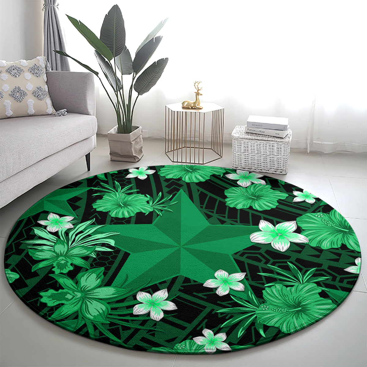australian-stars-cricket-round-carpet-baeuty-pacific-hibiscus-and-polynesian-pattern