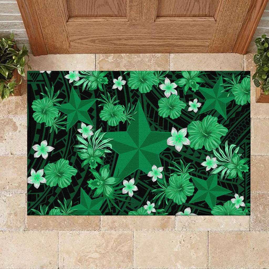 australian-stars-cricket-rubber-doormat-baeuty-pacific-hibiscus-and-polynesian-pattern