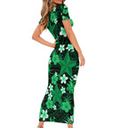 australian-stars-cricket-short-sleeve-bodycon-dress-baeuty-pacific-hibiscus-and-polynesian-pattern