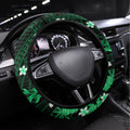 Australian Stars Cricket Steering Wheel Cover Baeuty Pacific Hibiscus and Polynesian Pattern