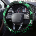 Australian Stars Cricket Steering Wheel Cover Baeuty Pacific Hibiscus and Polynesian Pattern