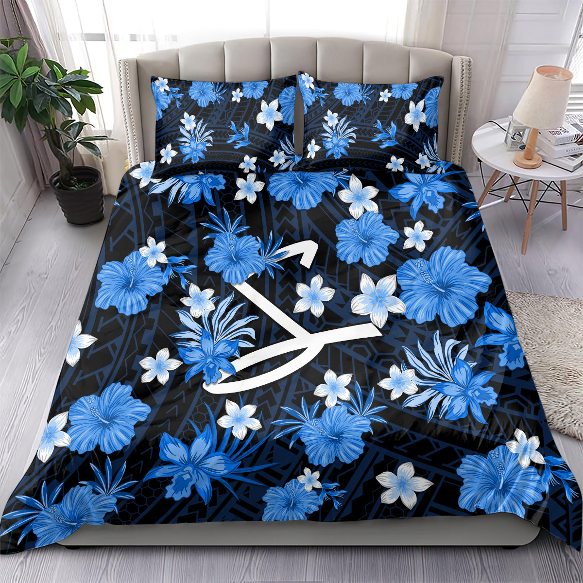 australian-strikers-cricket-bedding-set-baeuty-pacific-hibiscus-and-polynesian-pattern