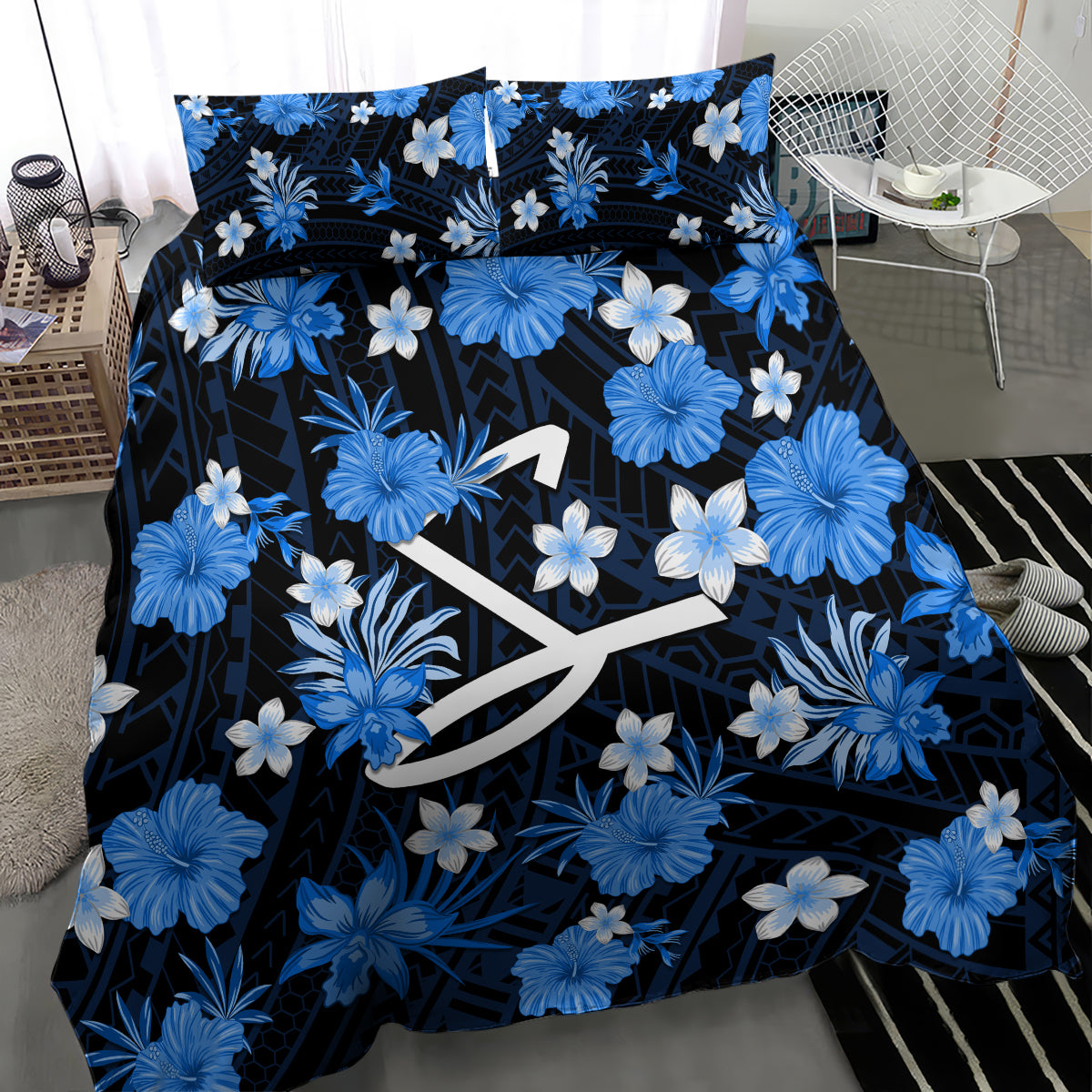 australian-strikers-cricket-bedding-set-baeuty-pacific-hibiscus-and-polynesian-pattern