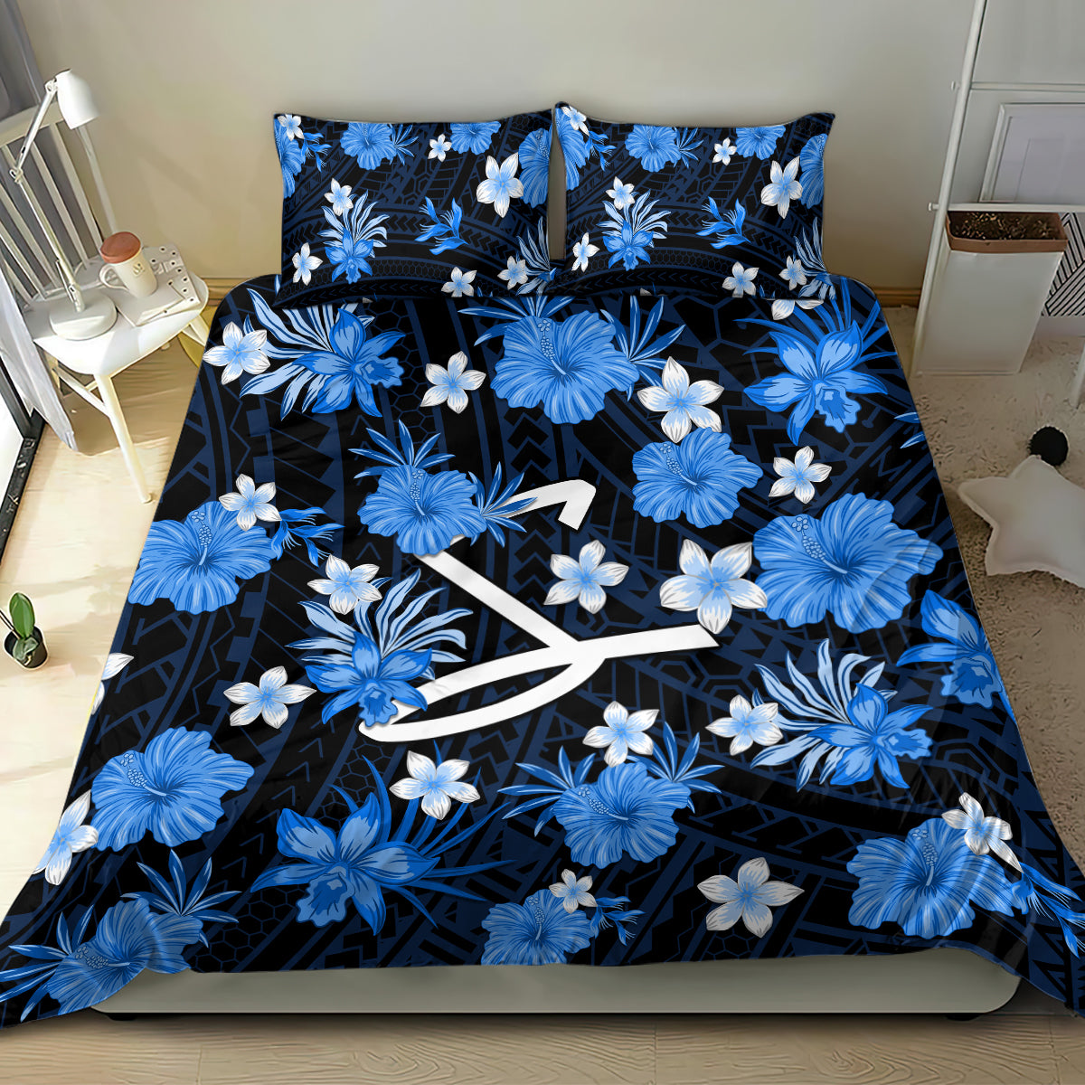 australian-strikers-cricket-bedding-set-baeuty-pacific-hibiscus-and-polynesian-pattern
