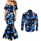 australian-strikers-cricket-couples-matching-mermaid-dress-and-long-sleeve-button-shirts-baeuty-pacific-hibiscus-and-polynesian-pattern