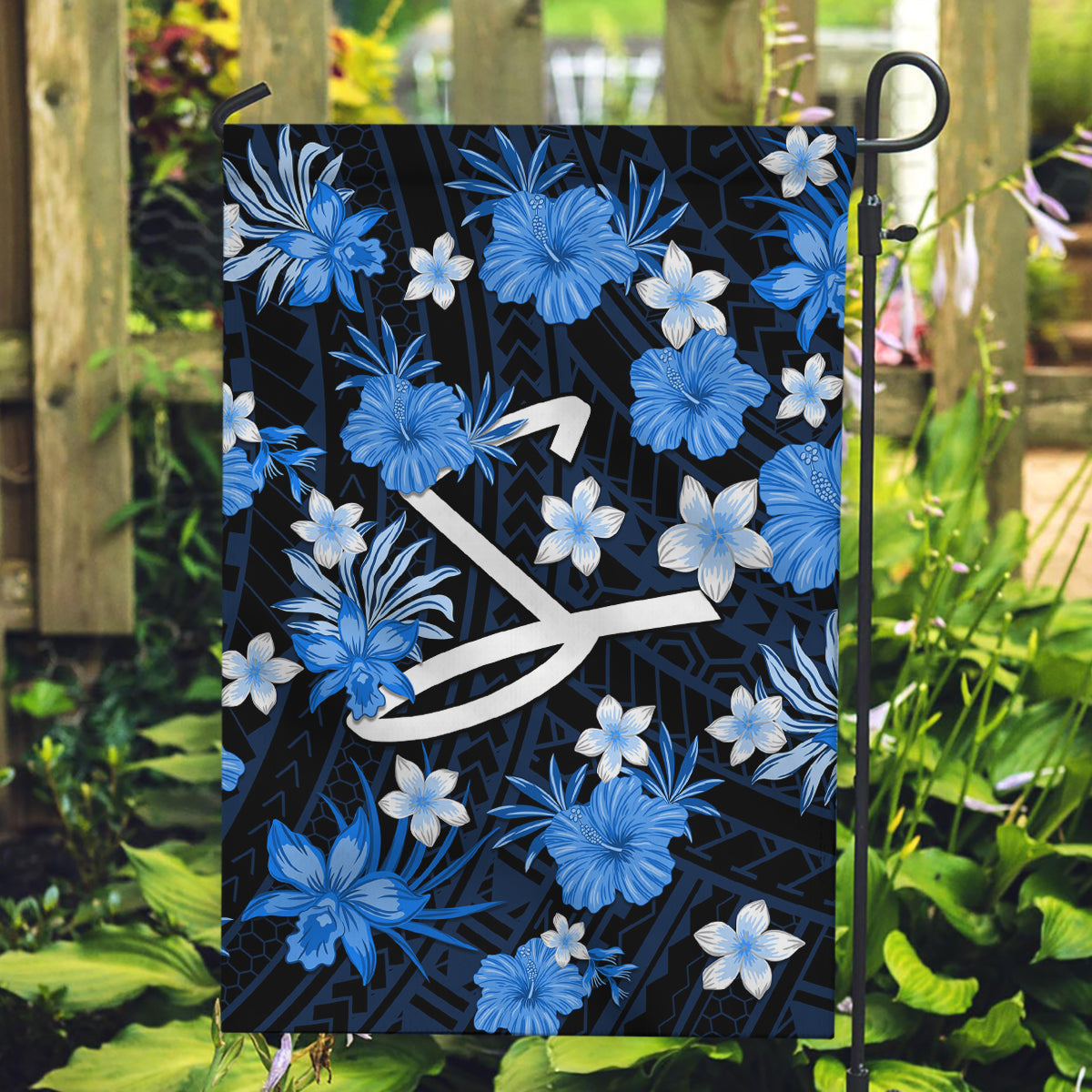 australian-strikers-cricket-garden-flag-baeuty-pacific-hibiscus-and-polynesian-pattern
