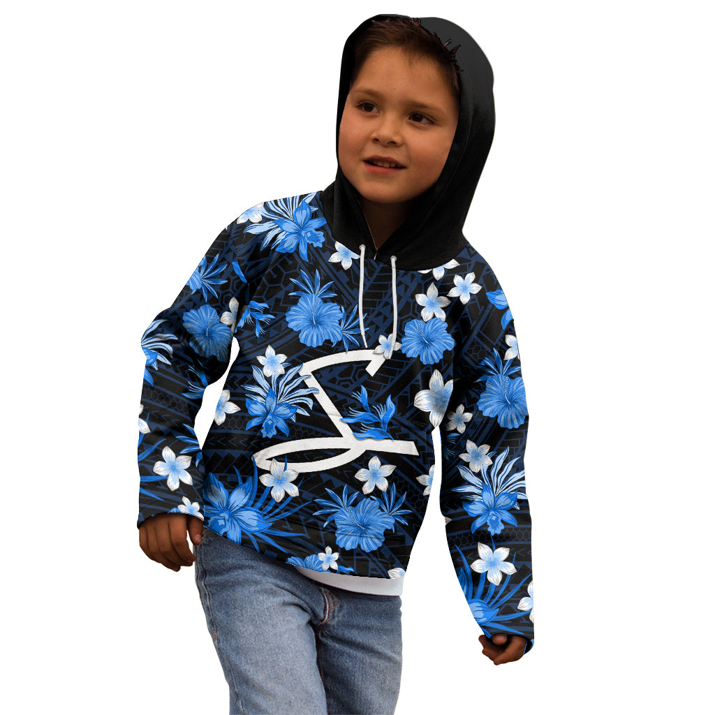 australian-strikers-cricket-kid-hoodie-baeuty-pacific-hibiscus-and-polynesian-pattern