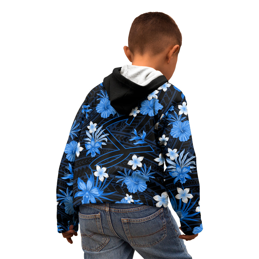 australian-strikers-cricket-kid-hoodie-baeuty-pacific-hibiscus-and-polynesian-pattern