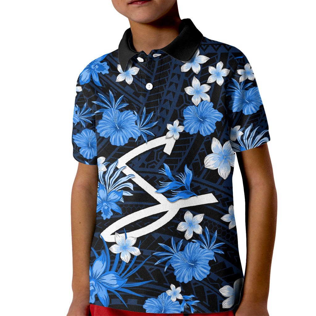australian-strikers-cricket-kid-polo-shirt-baeuty-pacific-hibiscus-and-polynesian-pattern