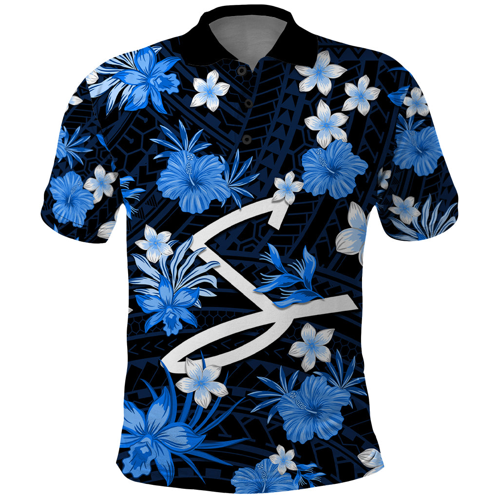 australian-strikers-cricket-polo-shirt-baeuty-pacific-hibiscus-and-polynesian-pattern