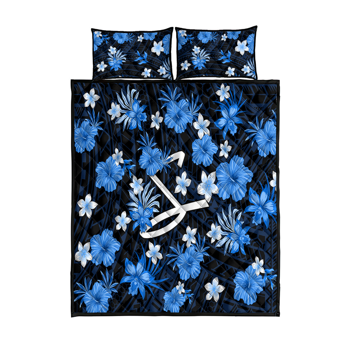 australian-strikers-cricket-quilt-bed-set-baeuty-pacific-hibiscus-and-polynesian-pattern