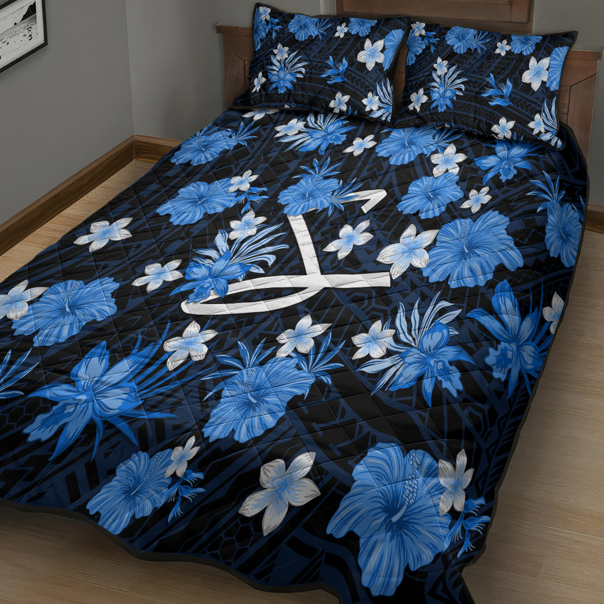 australian-strikers-cricket-quilt-bed-set-baeuty-pacific-hibiscus-and-polynesian-pattern