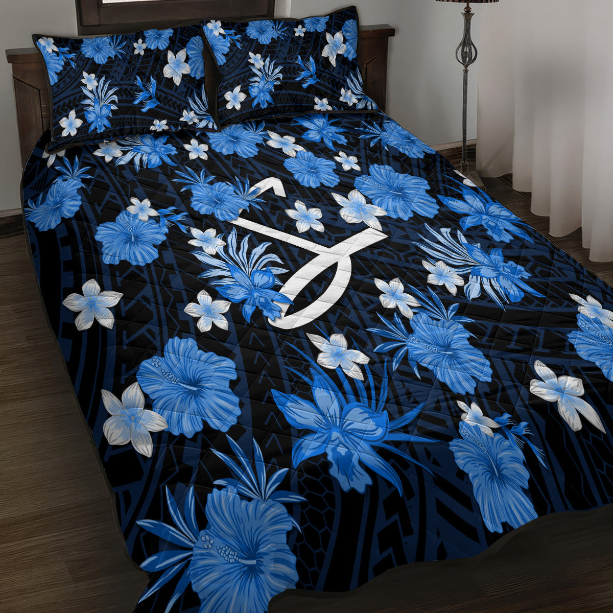 australian-strikers-cricket-quilt-bed-set-baeuty-pacific-hibiscus-and-polynesian-pattern