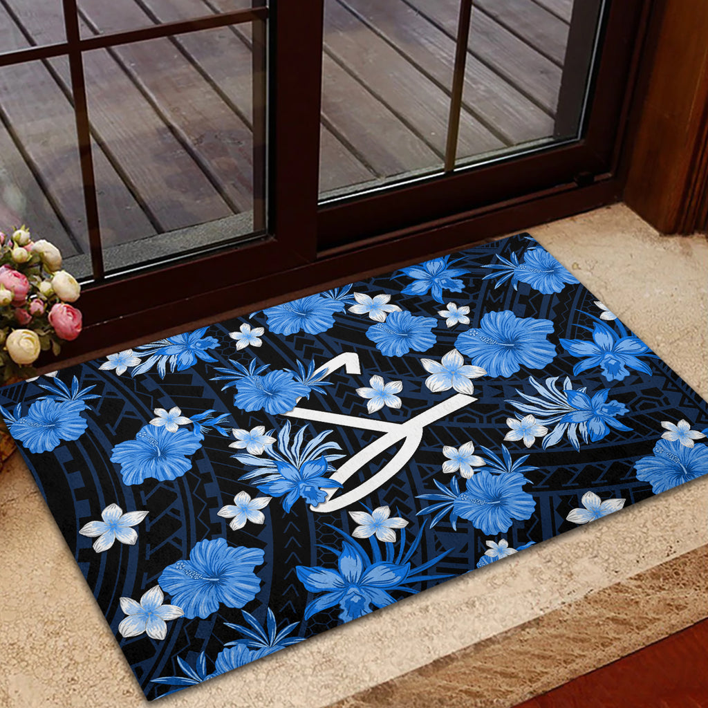 australian-strikers-cricket-rubber-doormat-baeuty-pacific-hibiscus-and-polynesian-pattern