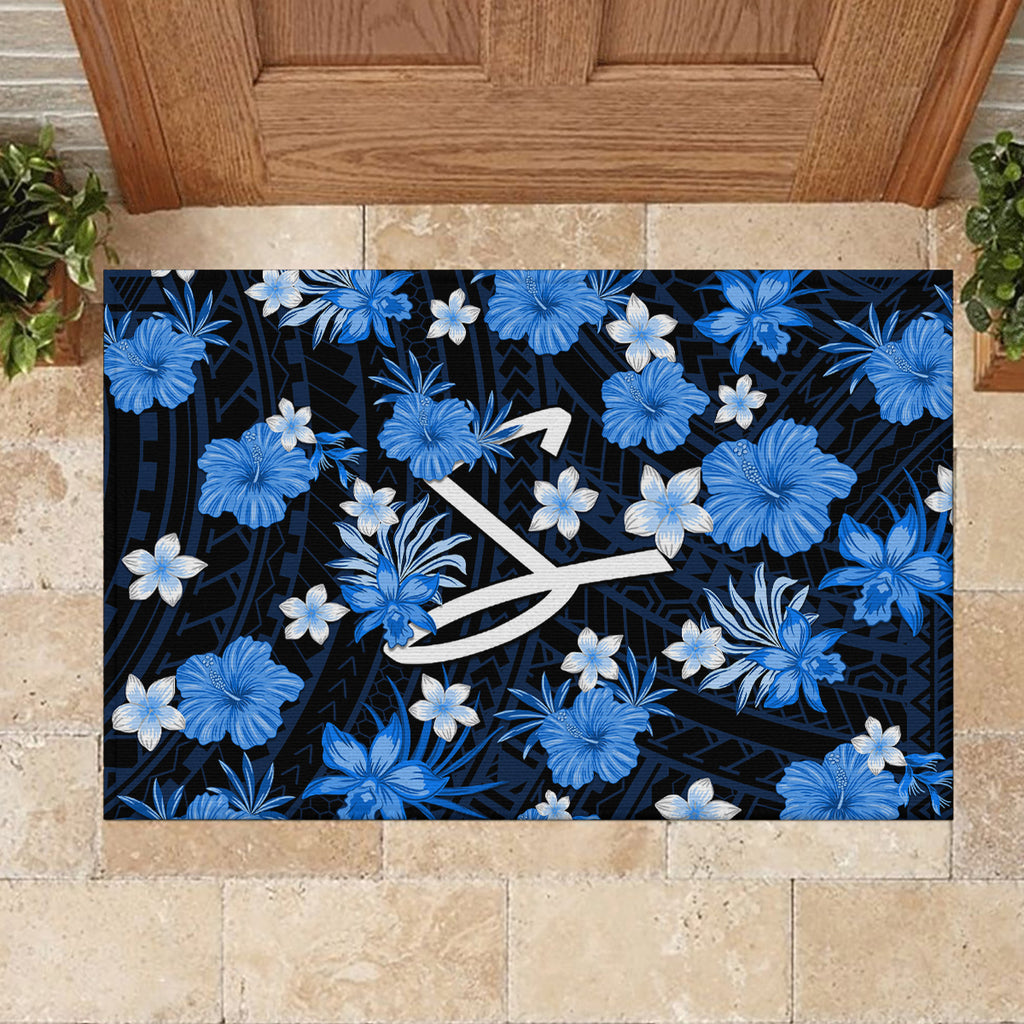 australian-strikers-cricket-rubber-doormat-baeuty-pacific-hibiscus-and-polynesian-pattern