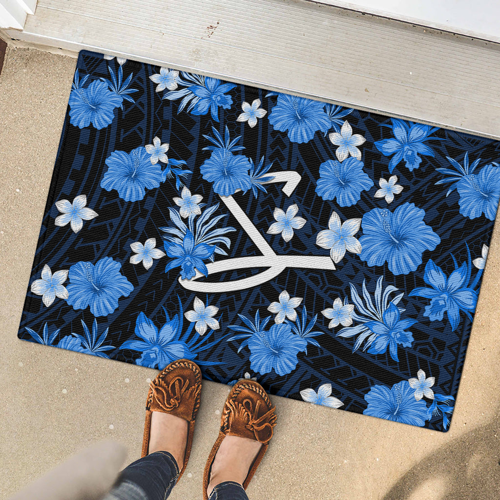 australian-strikers-cricket-rubber-doormat-baeuty-pacific-hibiscus-and-polynesian-pattern