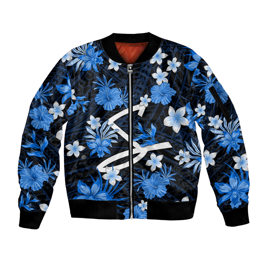 australian-strikers-cricket-sleeve-zip-bomber-jacket-baeuty-pacific-hibiscus-and-polynesian-pattern