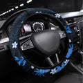 Australian Strikers Cricket Steering Wheel Cover Baeuty Pacific Hibiscus and Polynesian Pattern