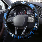 Australian Strikers Cricket Steering Wheel Cover Baeuty Pacific Hibiscus and Polynesian Pattern