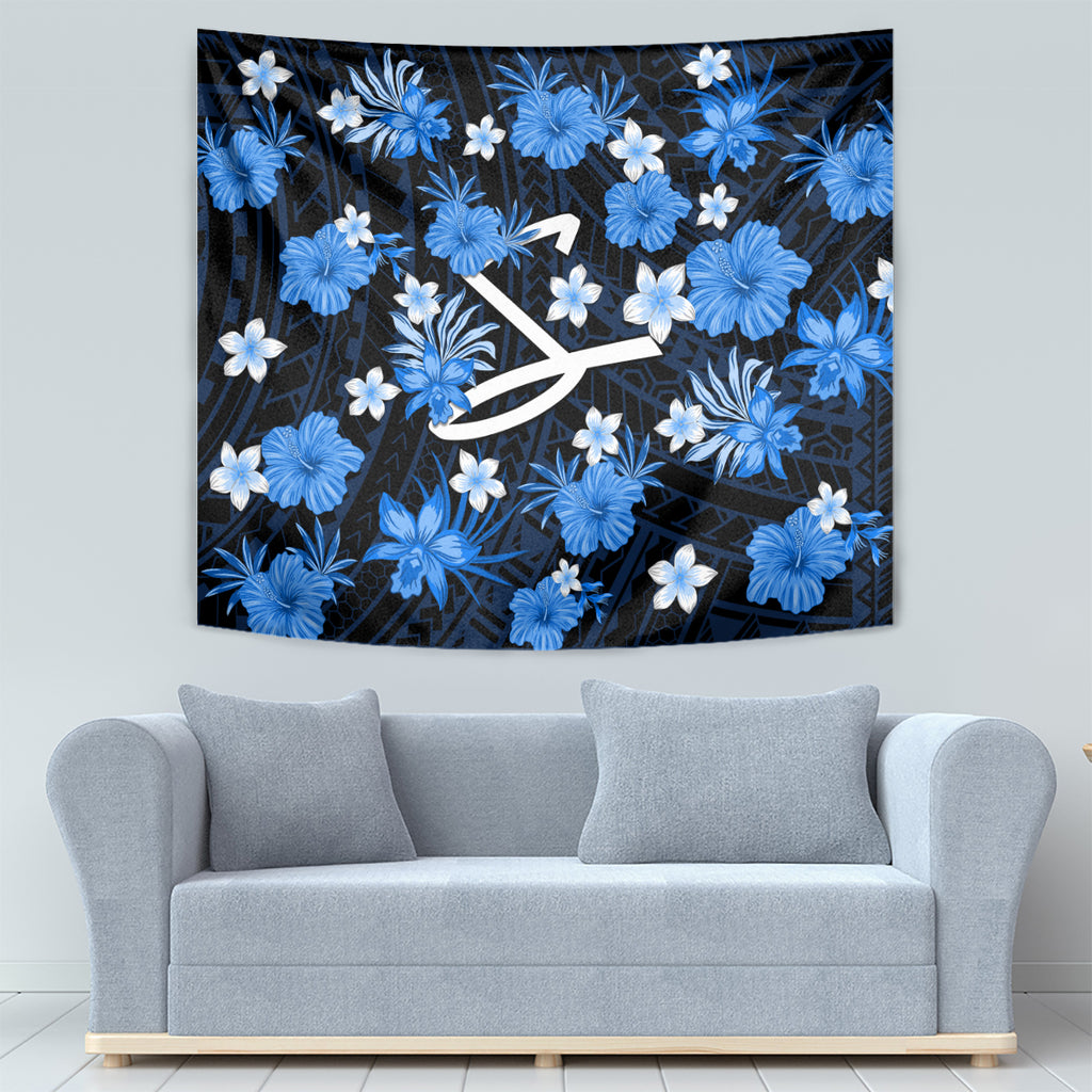 australian-strikers-cricket-tapestry-baeuty-pacific-hibiscus-and-polynesian-pattern