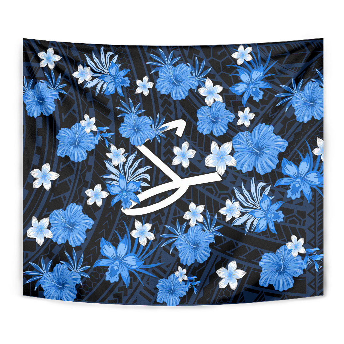 australian-strikers-cricket-tapestry-baeuty-pacific-hibiscus-and-polynesian-pattern