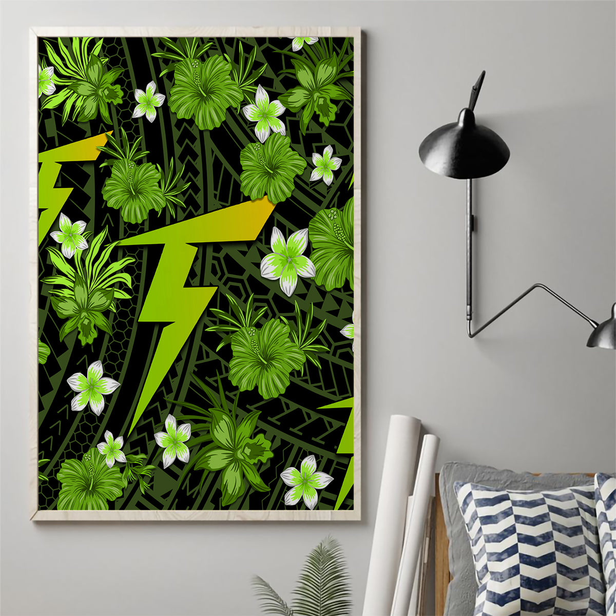australian-thunder-cricket-canvas-wall-art-baeuty-pacific-hibiscus-and-polynesian-pattern