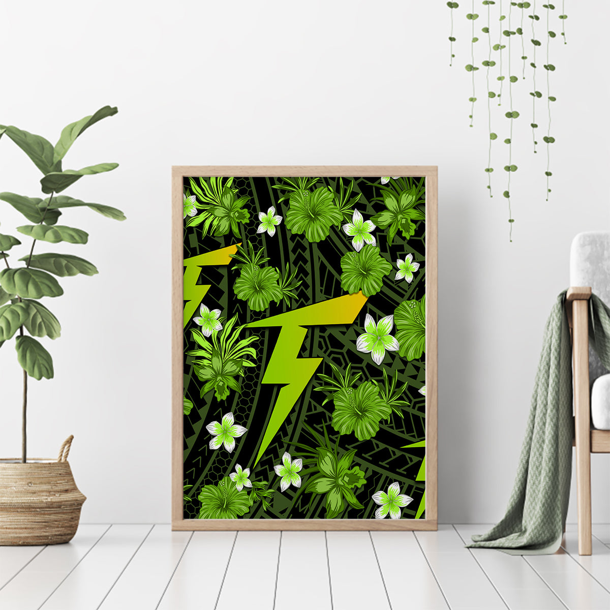 australian-thunder-cricket-canvas-wall-art-baeuty-pacific-hibiscus-and-polynesian-pattern