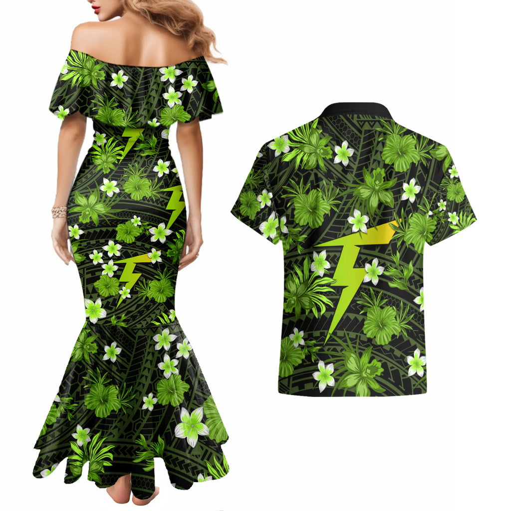 australian-thunder-cricket-couples-matching-mermaid-dress-and-hawaiian-shirt-baeuty-pacific-hibiscus-and-polynesian-pattern