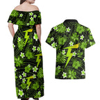 australian-thunder-cricket-couples-matching-off-shoulder-maxi-dress-and-hawaiian-shirt-baeuty-pacific-hibiscus-and-polynesian-pattern